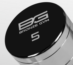 Гентель хромированная 5 кг BRONZE GYM Свободные веса #5