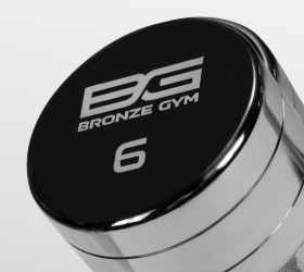 Гентель хромированная 6 кг BRONZE GYM Свободные веса #5