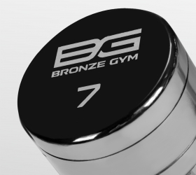 Гентель хромированная 7 кг BRONZE GYM Свободные веса #5