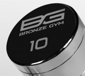 Гентель хромированная 10 кг BRONZE GYM Свободные веса #5